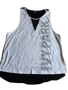 IVY PARK White Tank with Black Layered Detail